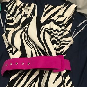 Zebra print dress